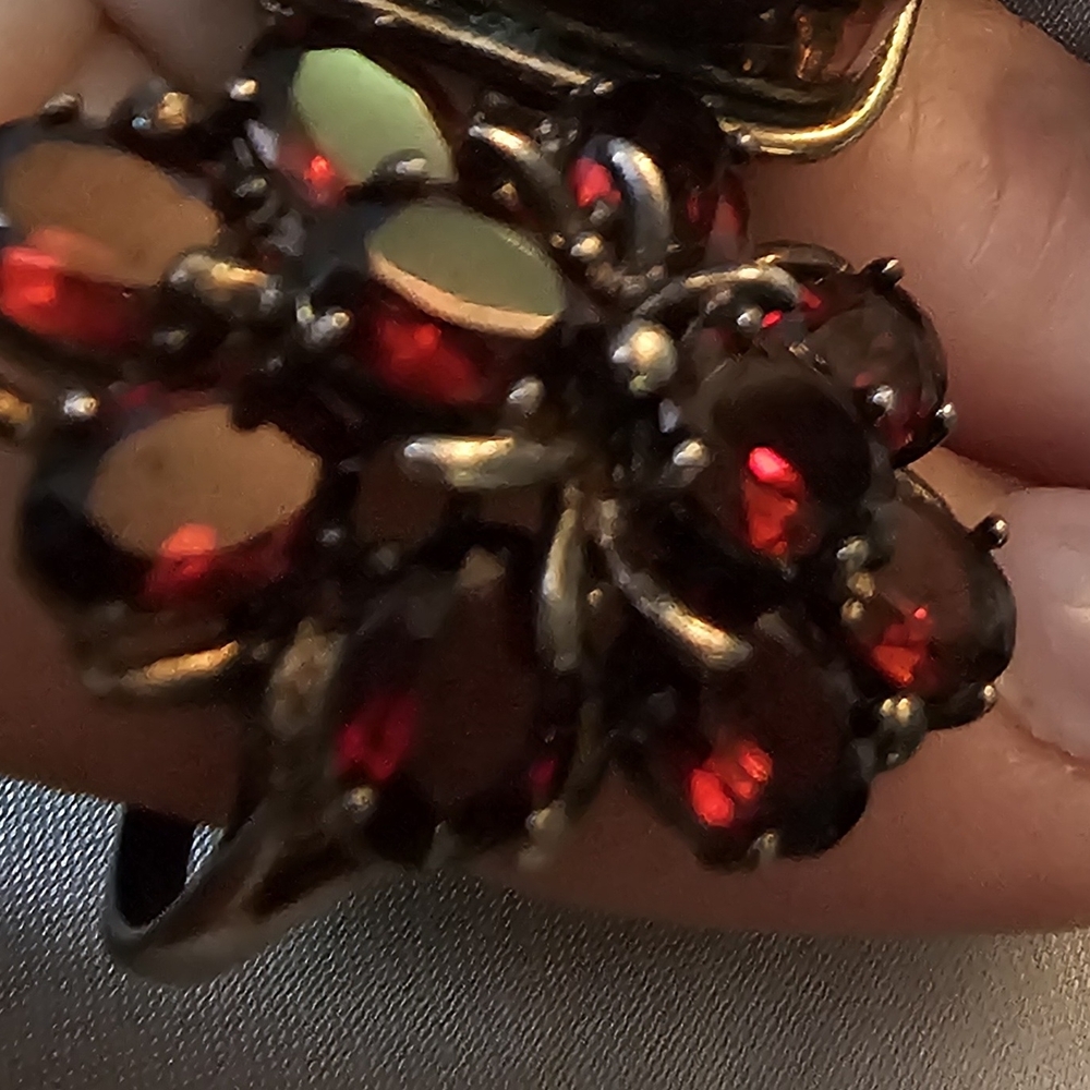 QVC Garnet and Silver Jewelry Set - Picture 3 of 7